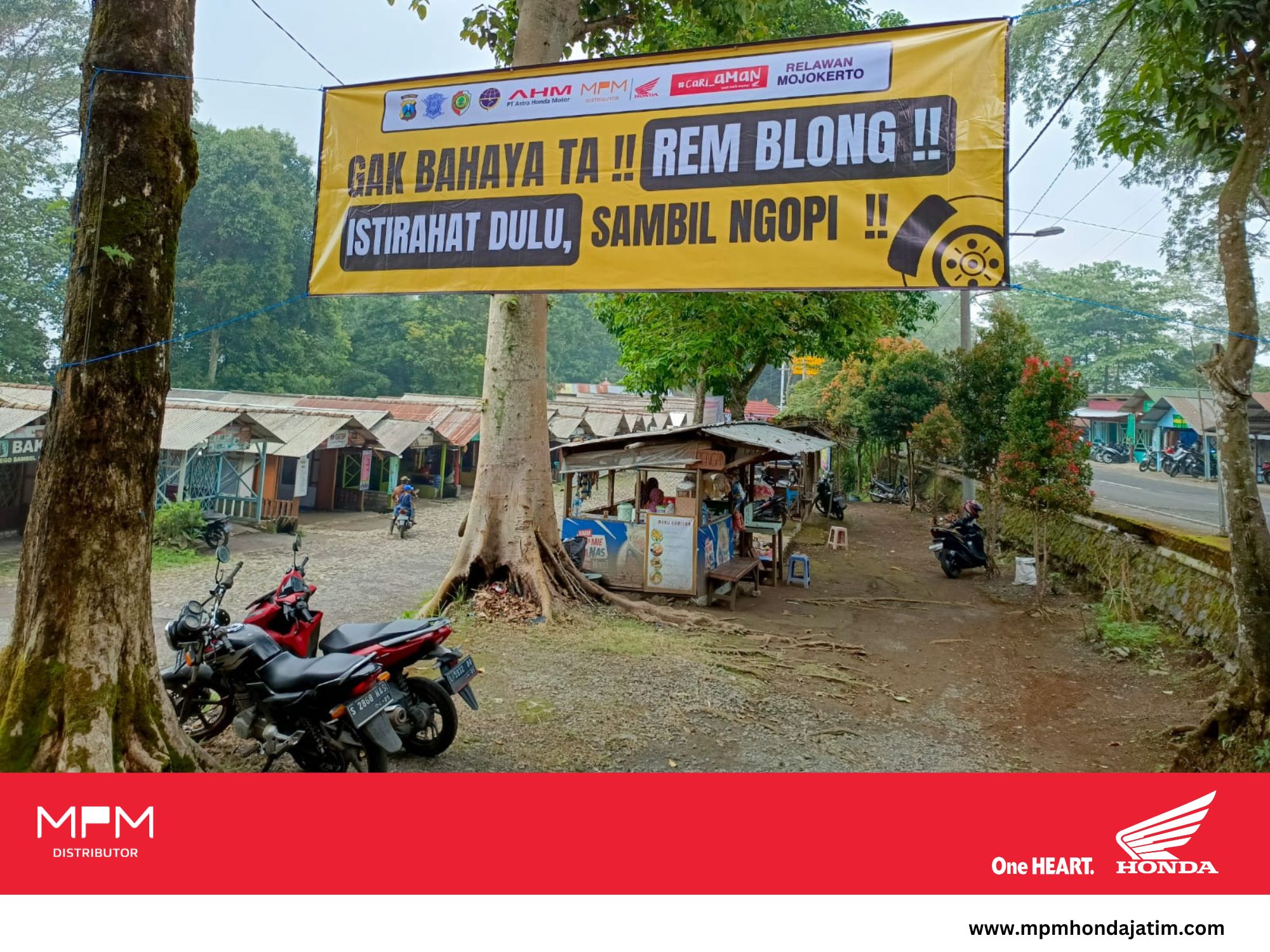 Gencarkan Himbauan #Cari_Aman Berkendara di Jalur Tanjakan Wisata Pacet